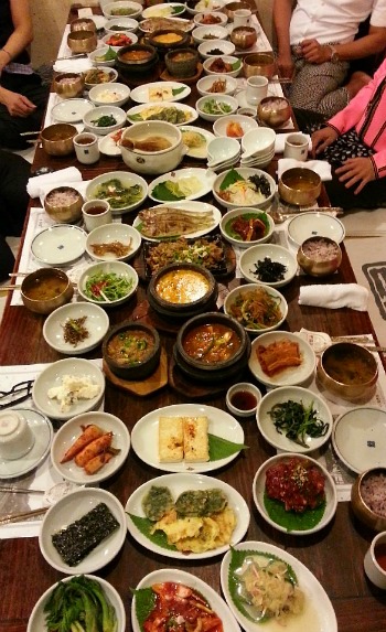 traditional korean - the complete birthday dinner dishes
